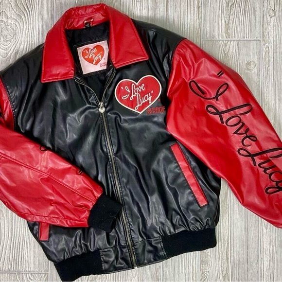 NWT Authentic I Love Lucy Red & Black Bomber Jacket! ๐โค๏ธ๐คโค๏ธ๐ - Picture 11 of 11